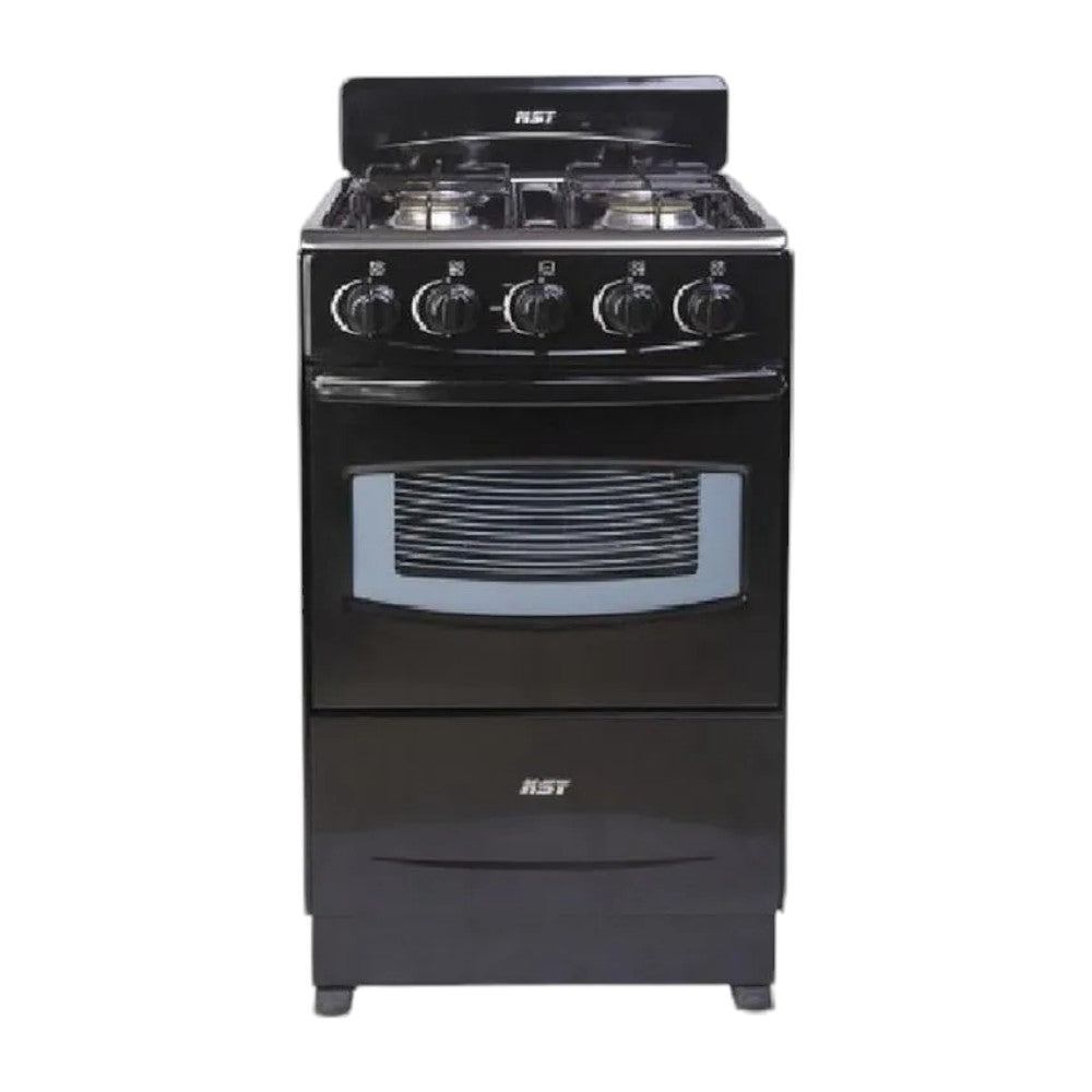 Estufa a Gas Nst de 20" / 4 Quemadores / Negro
