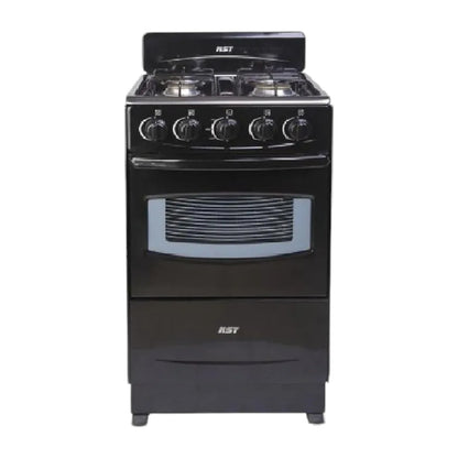 Estufa a Gas Nst de 20" / 4 Quemadores / Negro