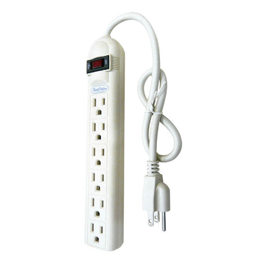 Regleta de 3 Enchufes Best Value Con Reset de 6"