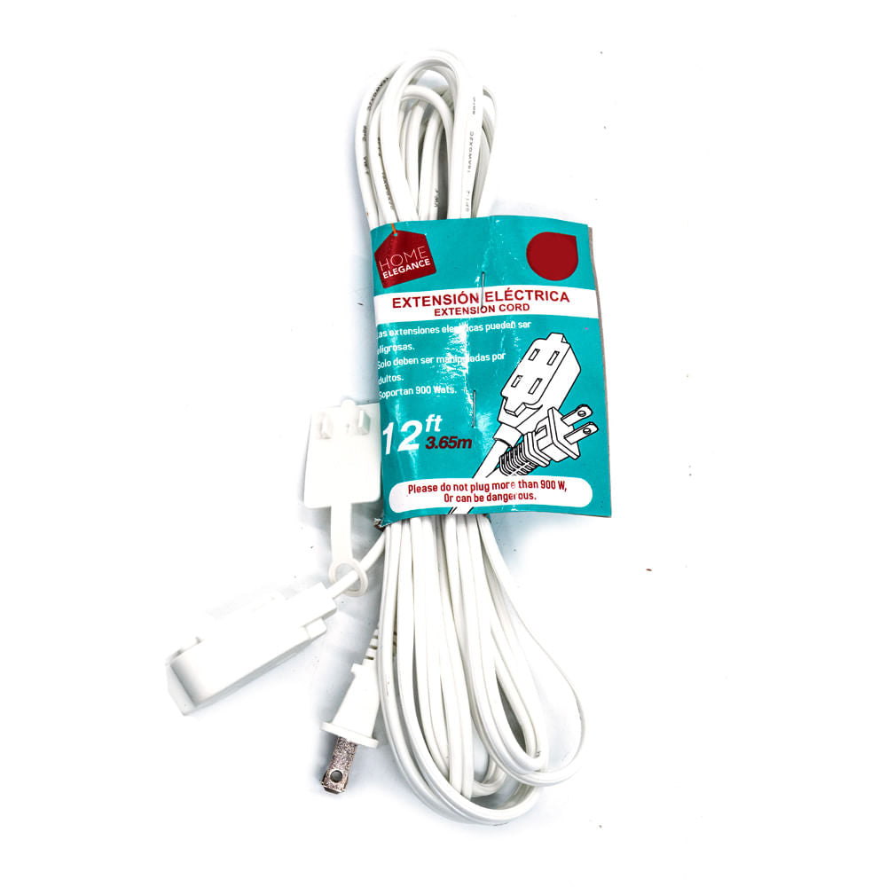 Extensión Eléctrica Home Elegance de 12 ft