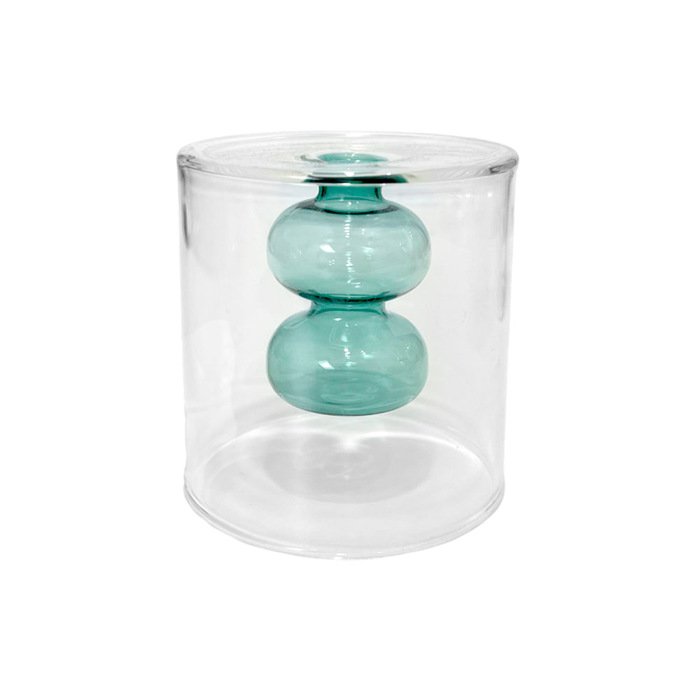 Florero Decorativo Home Elegance de Vidrio / 3.5" x 3" / Surtido