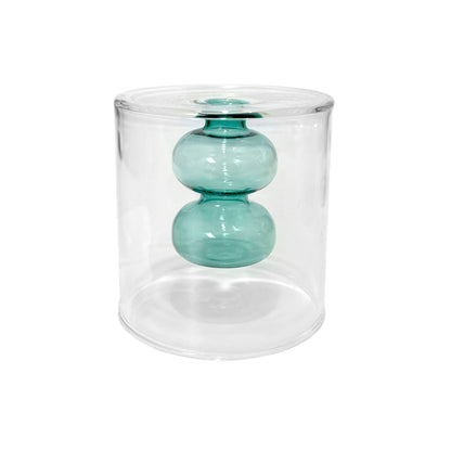Florero Decorativo Home Elegance de Vidrio / 3.5" x 3" / Surtido
