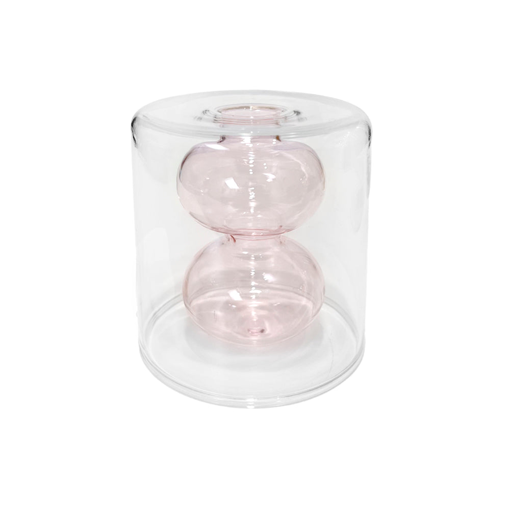 Florero Decorativo Home Elegance de Vidrio / 3.5" x 3" / Surtido
