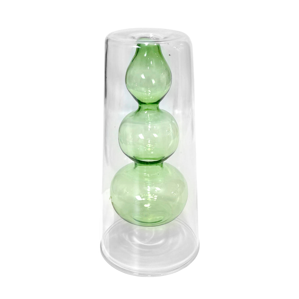 Florero Decorativo Home Elegance / Vidrio / 16 cm x 3" Base / Surtido