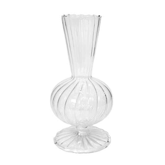 Florero Decorativo Home Elegance de Vidrio / Clear / 6" x 2.5"