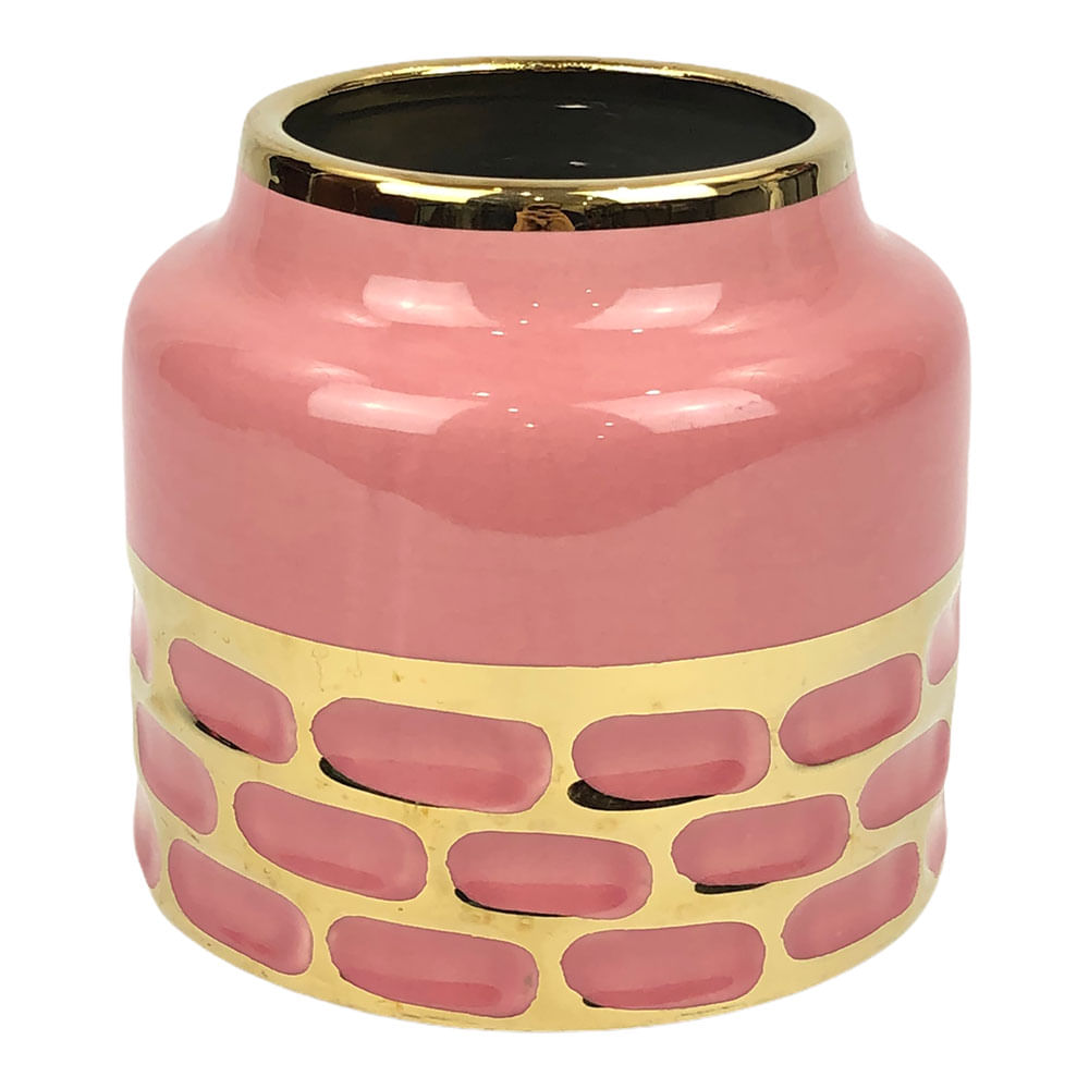 Florero Concepts Decorativo 15cm x 14.5cm x 14cm - Durazno