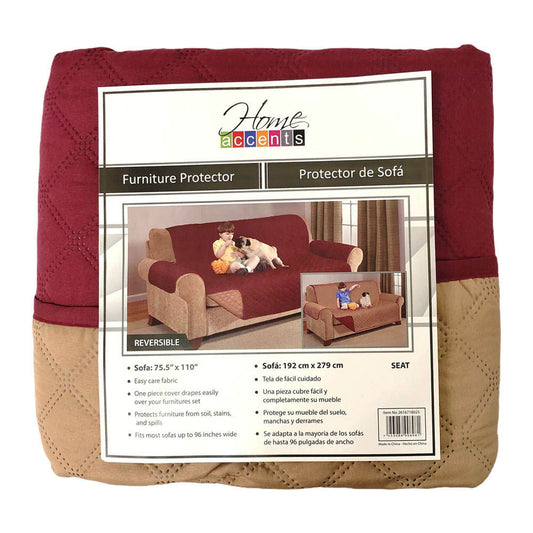 Protector Para Sofa Home Accents 3 Puesto Reversible
