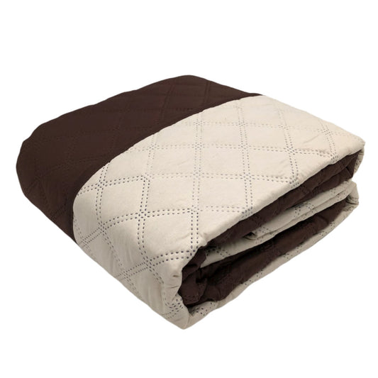 Protector Para Sofá Home Accents 2 Puestos Reversible - Chocolate oscuro