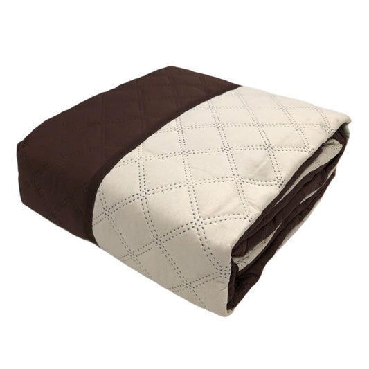 Protector Para Sofá Home Accents 3 Puestos Reversible - Chocolate oscuro