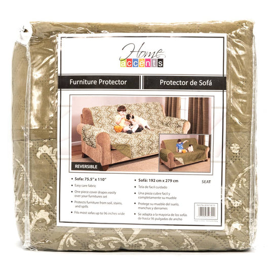 Protector Para Sofá Reversible Estampado Olive 3 Puestos