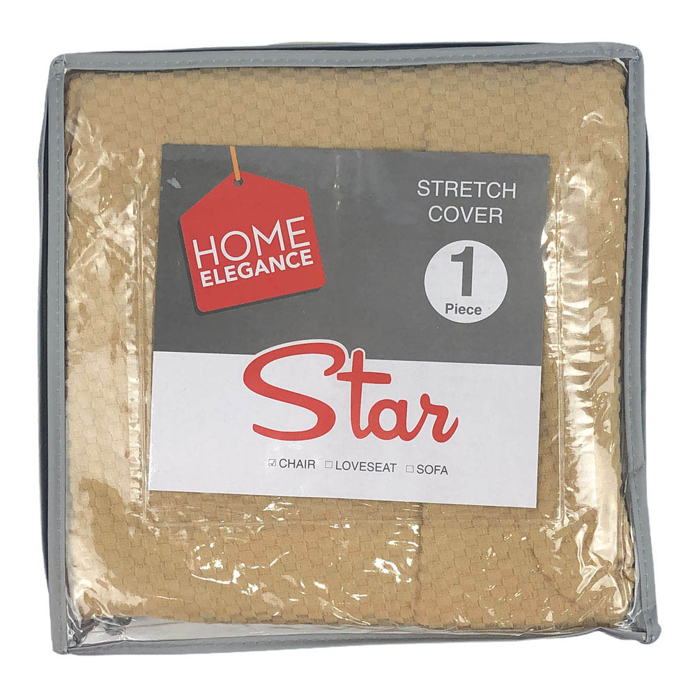 Protector de Sofá Home Elegance Star Stretch 1 Puesto - Beige