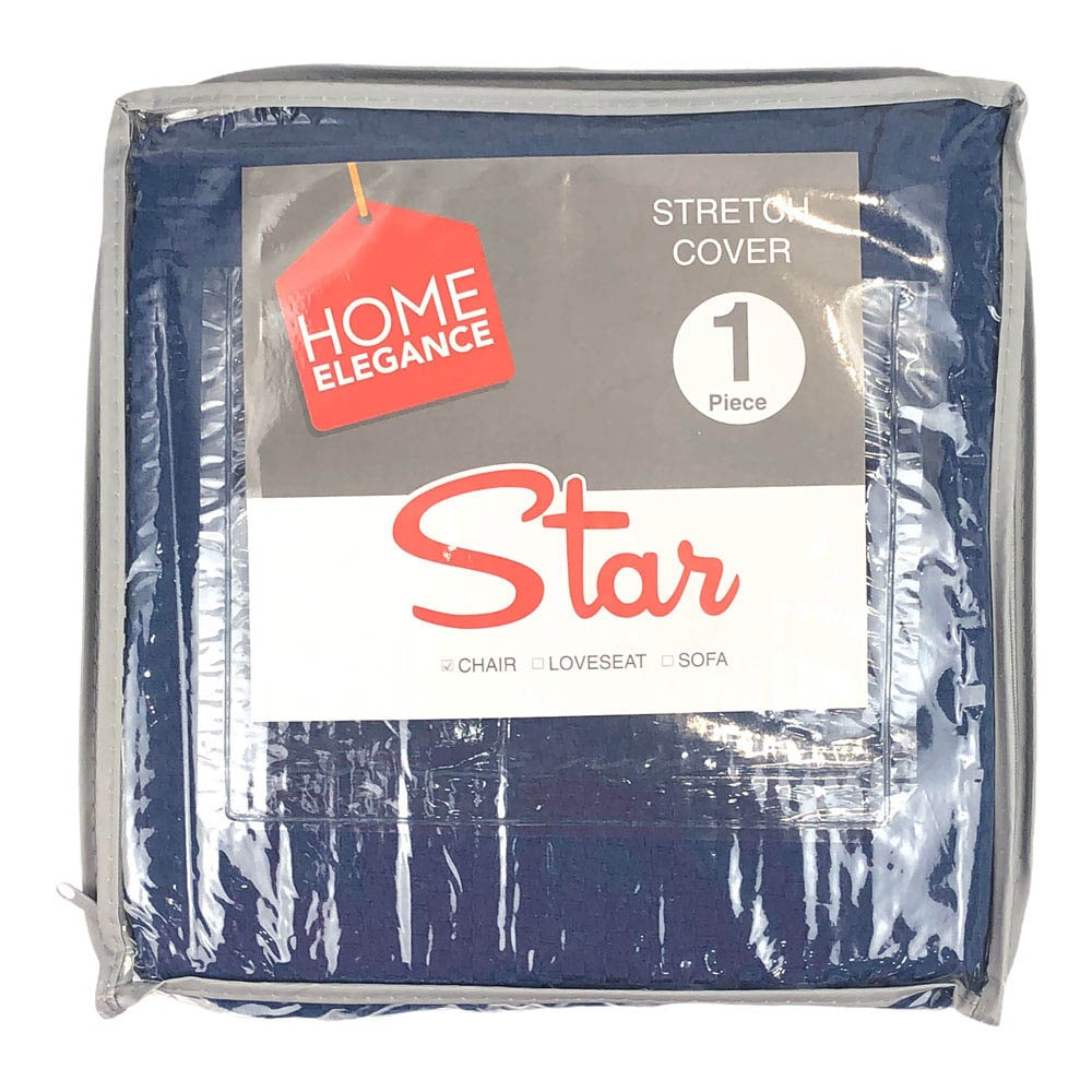 Protector de Sofá Home Elegance Star Stretch 1 Puesto - Azul Marino