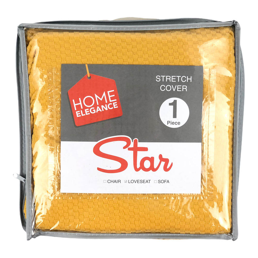 Protector de Sofa Home Elegance Star Stretch 2 Puesto - Dorado