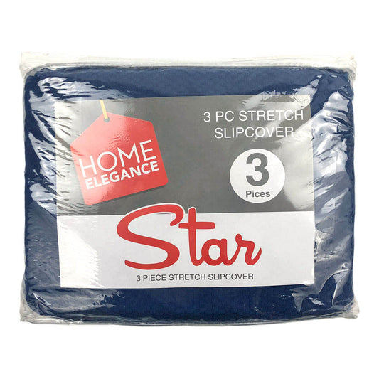 Protector de Sofa Home Elegance Star Stretch 3 Piezas - Azul