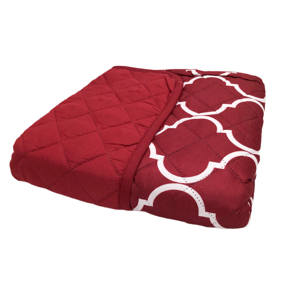 Protector Para Sofá Home Accents 1 Puesto Reversible - Rojo oscuro