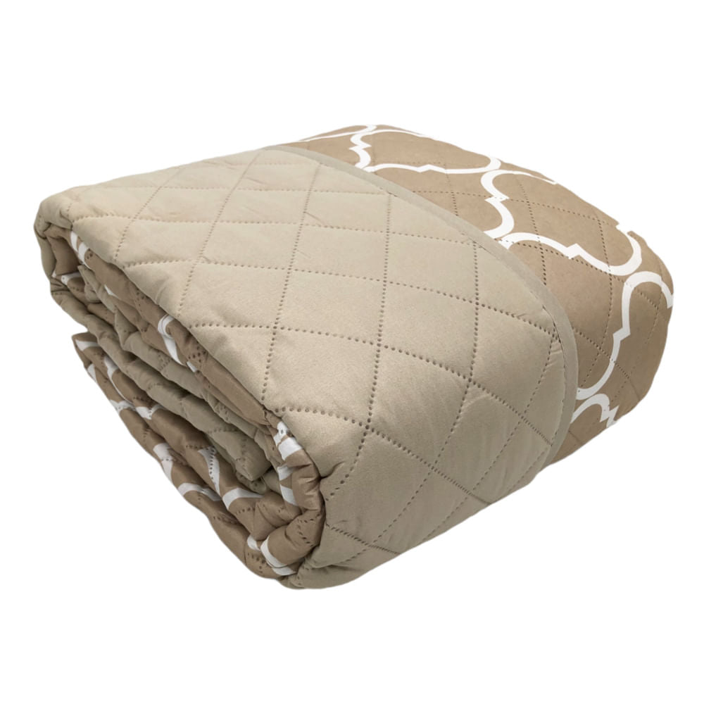 Protector Para Sofá Home Accents 3 Puestos Reversible - Beige Oscuro