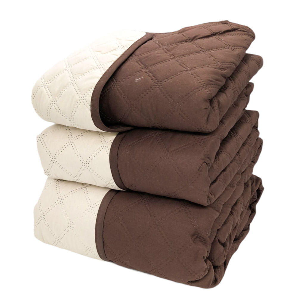 Protector Para Sofá Home Accents 3 Piezas Reversible - Chocolate