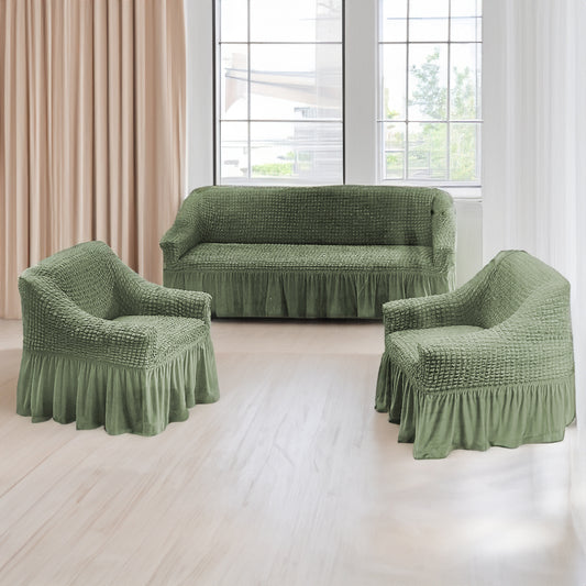 Forro De Sofá Beneli Home Set 3 Pzas Sage