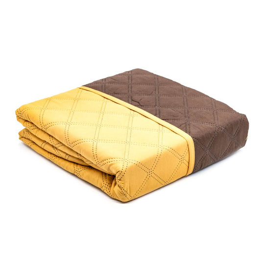 Protector de Sofá Home Elegance Eden Reversible 2 Puesto - Dorado
