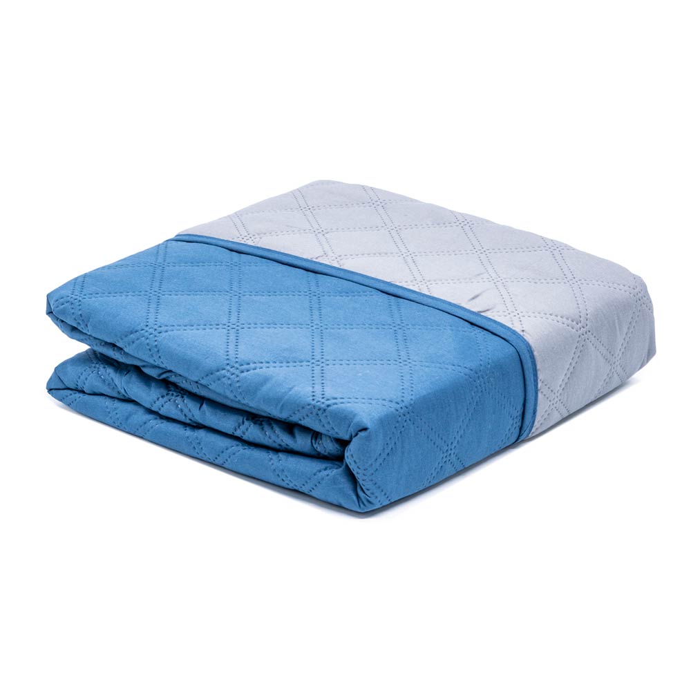 Protector de Sofá Home Elegance Eden Reversible 2 Puesto - Azul Marino