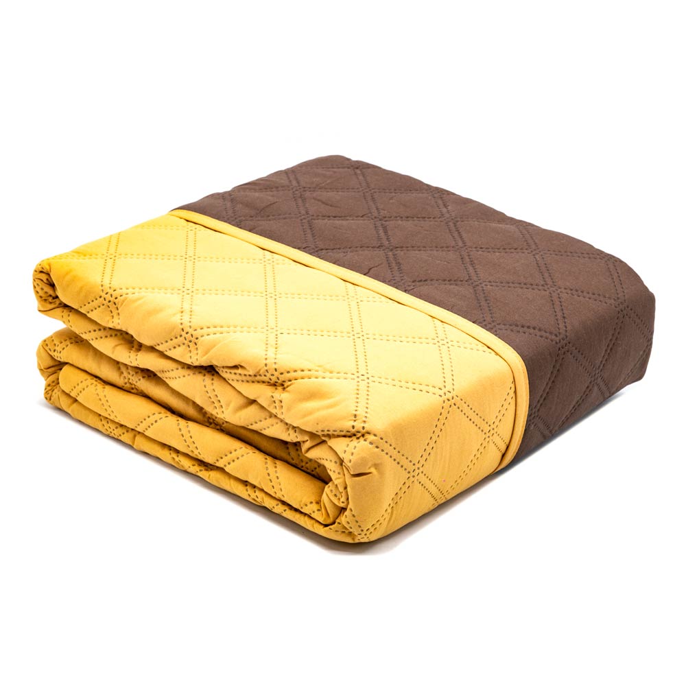 Protector de Sofá Home Elegance Eden Reversible 3 Puesto - Dorado