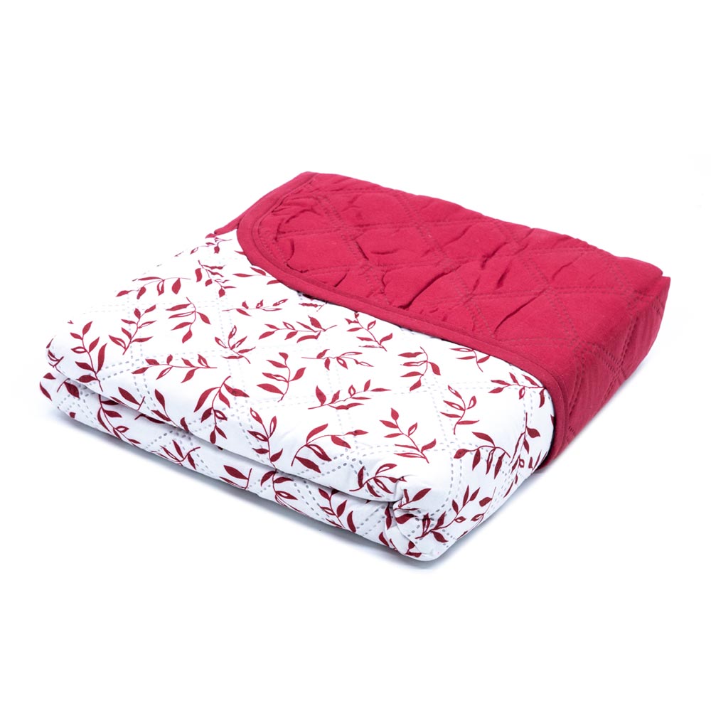 Protector de Sofá Home Elegance Carson Reversible 1 Puesto - Rojo oscuro