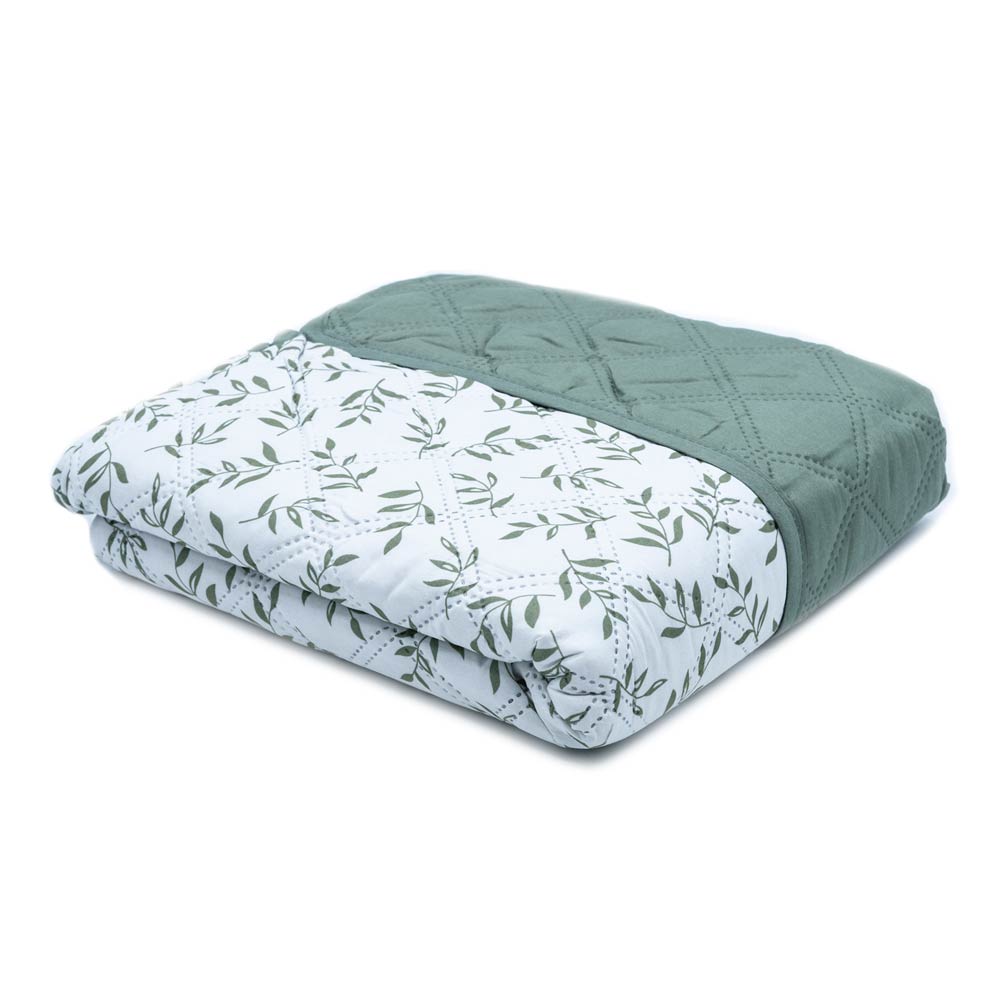 Protector de Sofá Home Elegance Carson Reversible 1 Puesto - Verde oliva oscuro