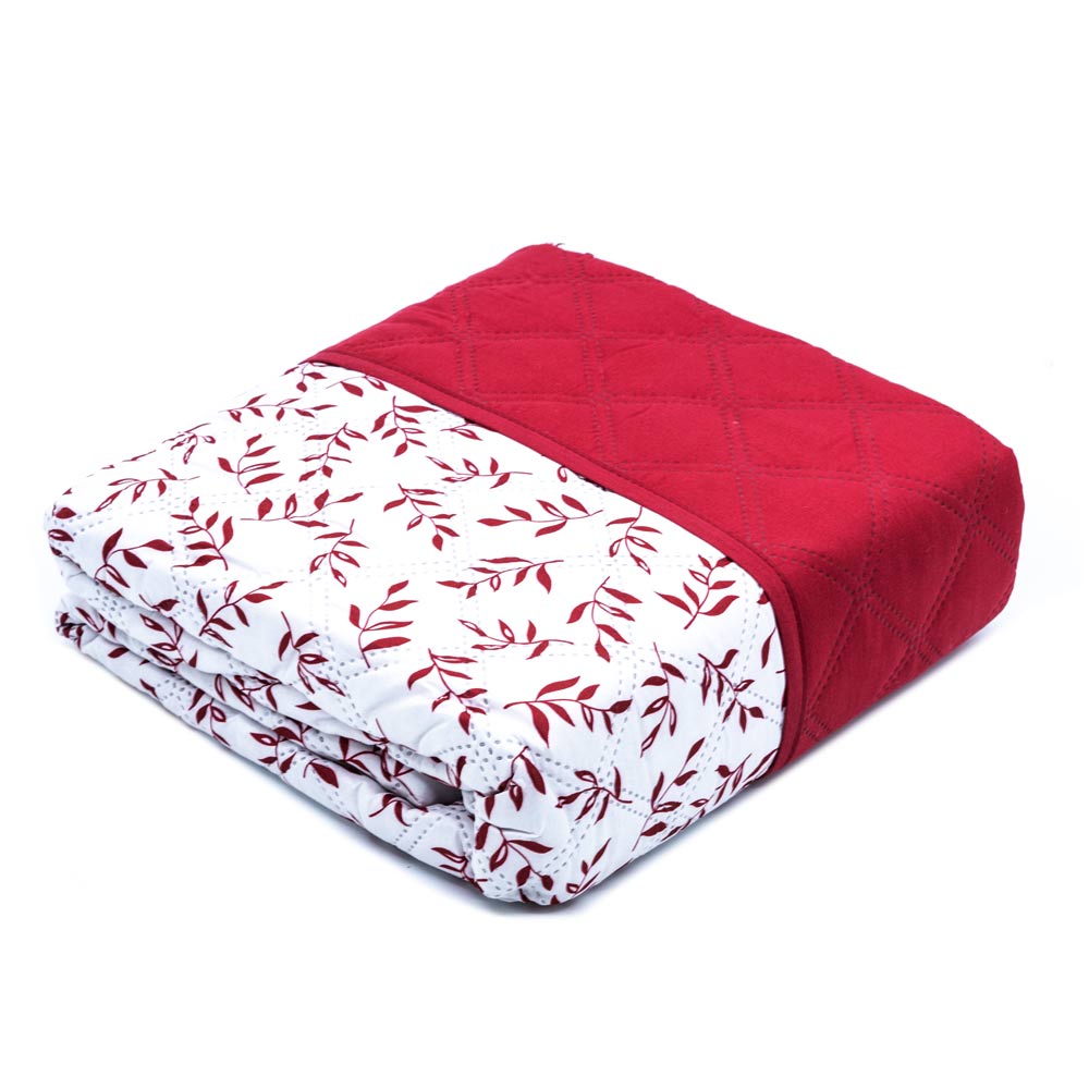 Protector de Sofá Home Elegance Carson Reversible 2 Puesto - Rojo oscuro