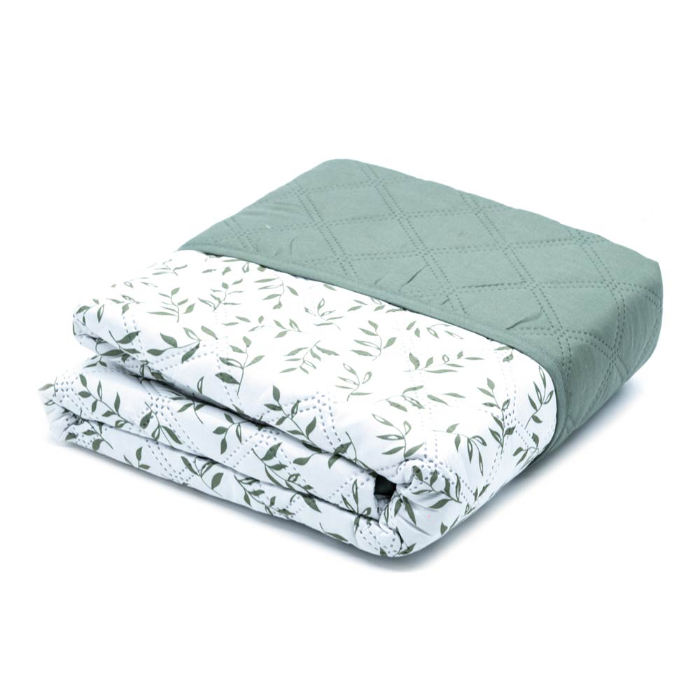 Protector de Sofá Home Elegance Carson Reversible 2 Puesto - Verde oliva oscuro