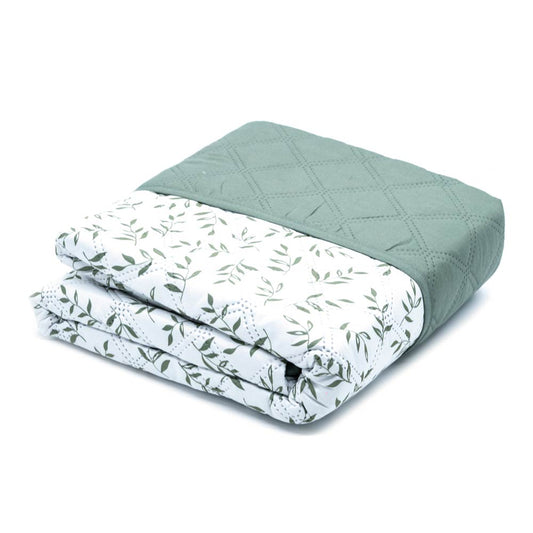 Protector de Sofá Home Elegance Carson Reversible 2 Puesto - Verde oliva oscuro