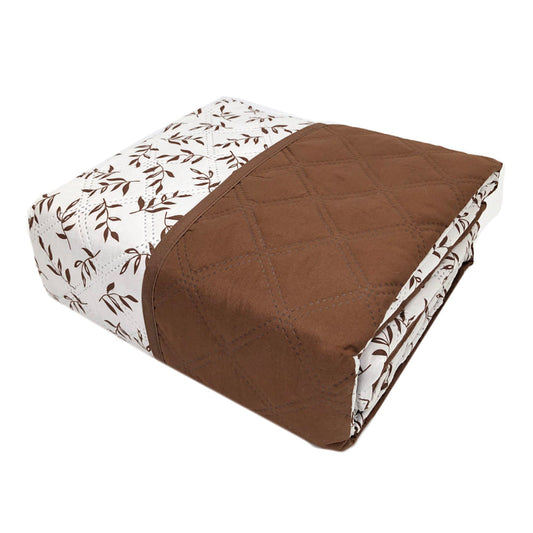 Protector de Sofá Home Elegance Carson Reversible 3 Puesto - Chocolate