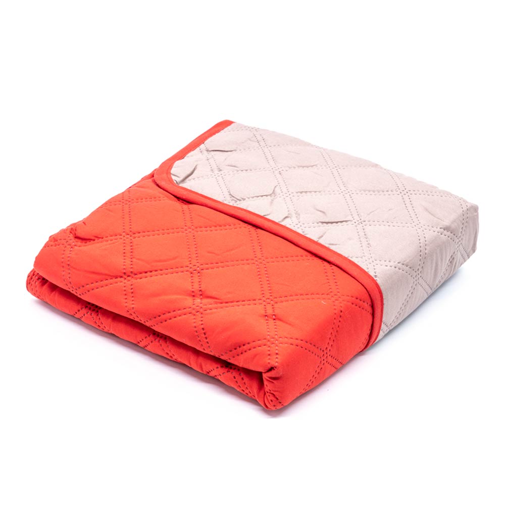 Protector de Sofá Home Elegance Eden Reversible 1 Puesto - Rojo