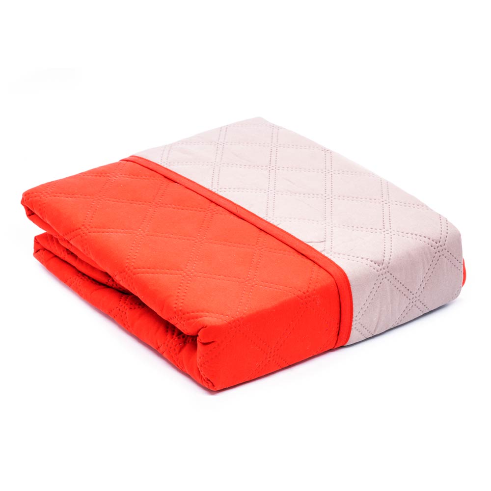 Protector de Sofá Home Elegance Eden Reversible 2 Puesto - Rojo