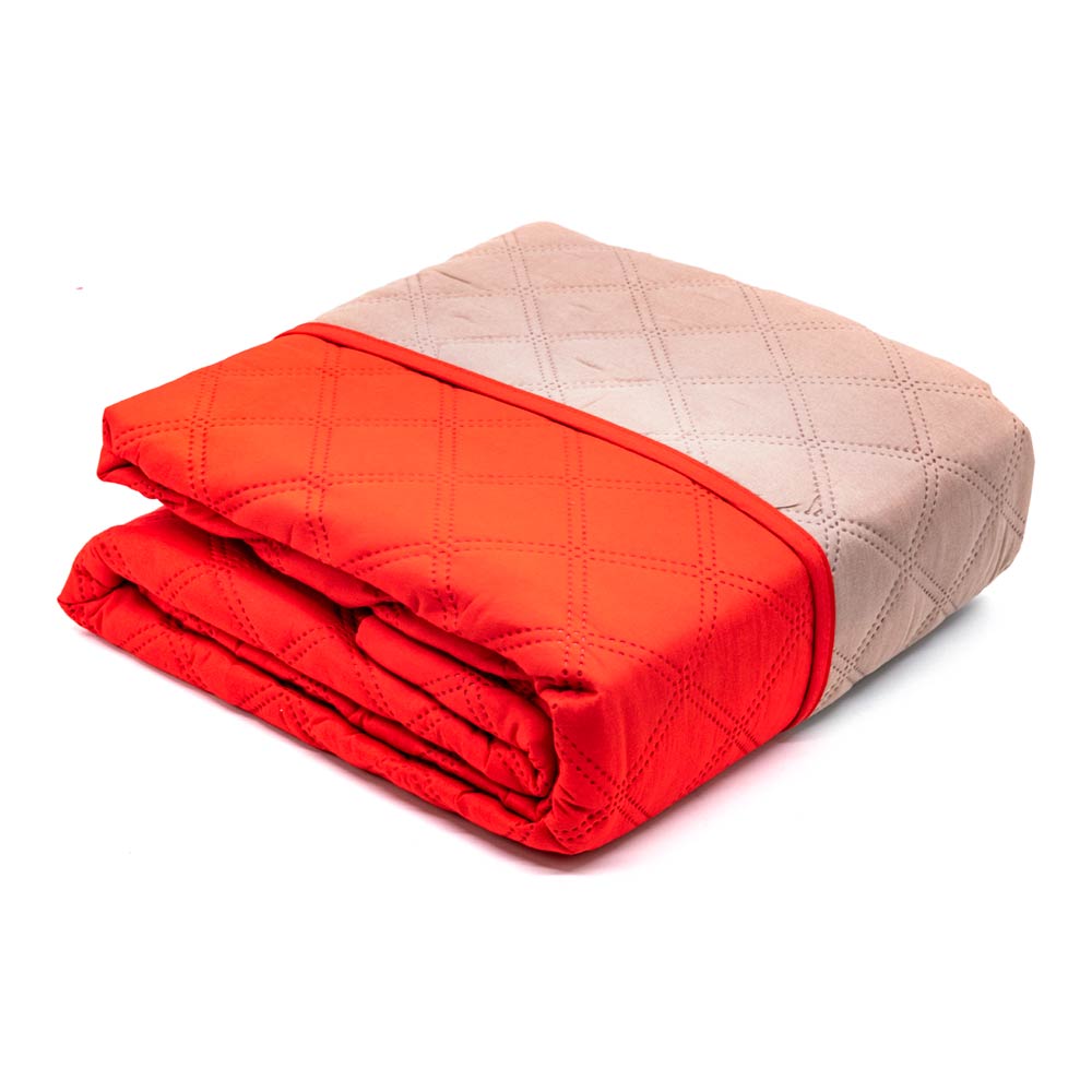 Protector de Sofá Home Elegance Eden Reversible 3 Puesto - Rojo