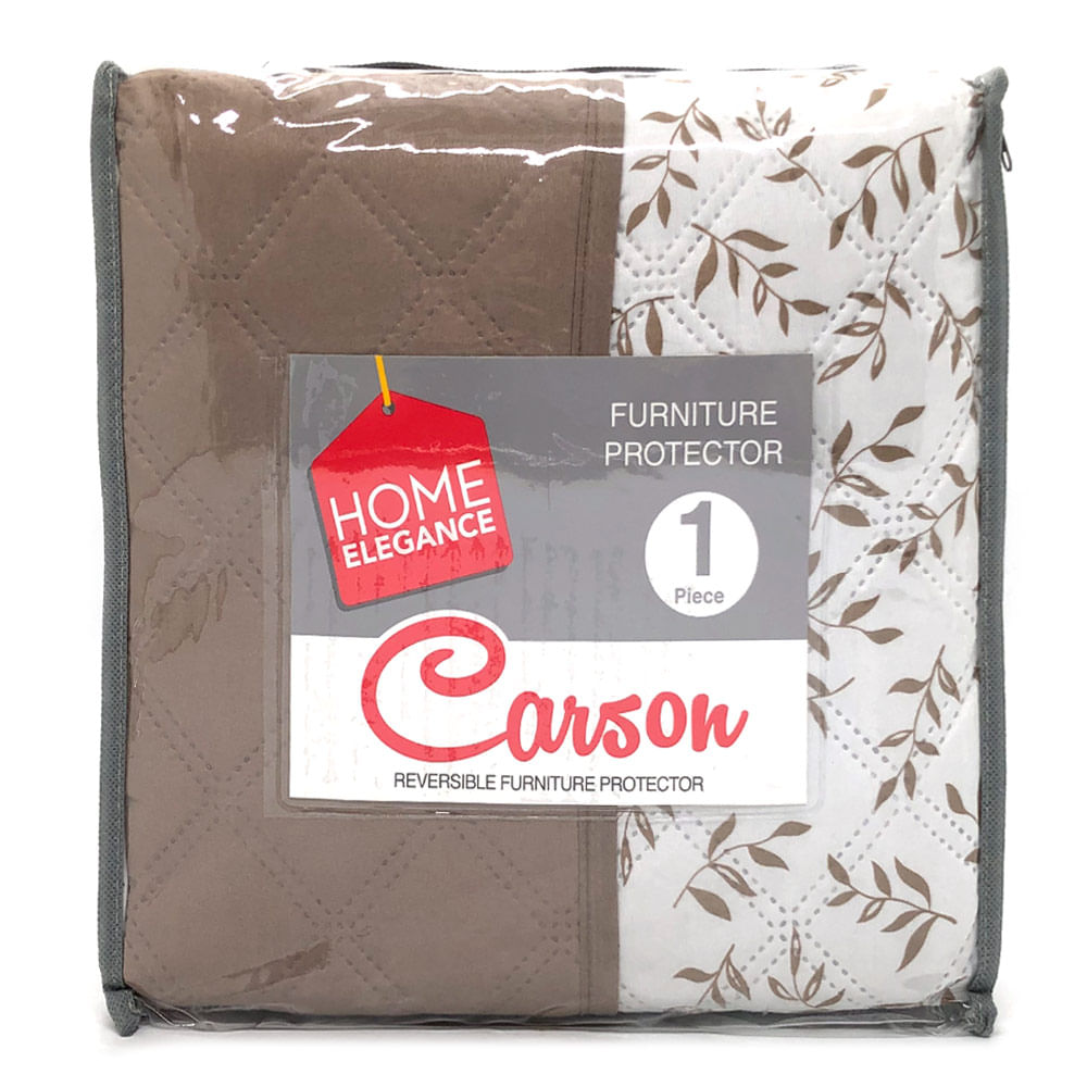Protector de Sofá Home Elegance Carson Reversible 3 Puesto - Plateado