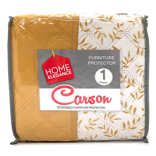 Protector de Sofá Home Elegance Carson Reversible 3 Puesto - Dorado