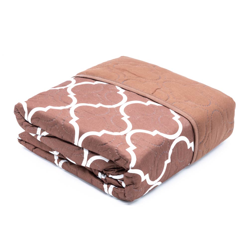 Protector de Sofá Home Elegance Coretta Reversible 2 Puesto - Chocolate