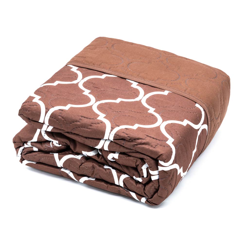 Protector de Sofá Home Elegance Coretta Reversible 3 Puesto - Chocolate