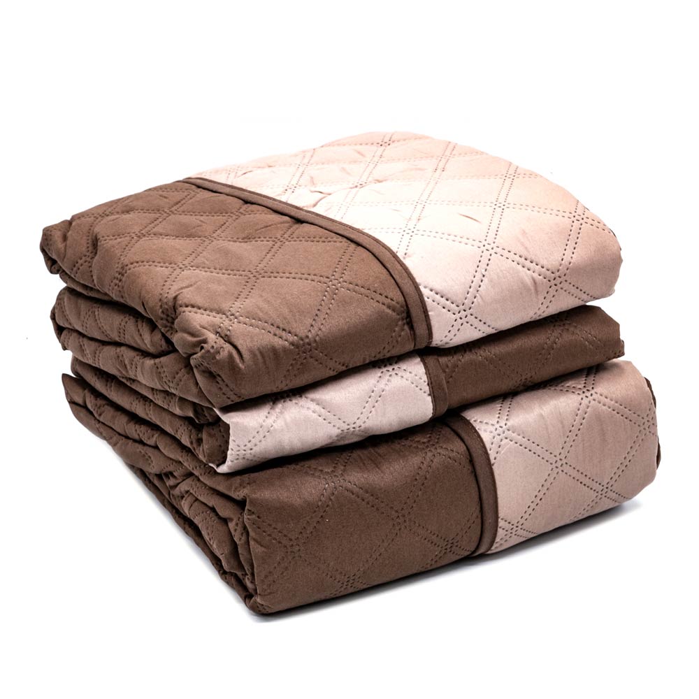 Protector de Sofá Home Elegance Eden Reversible 3 Piezas - Chocolate