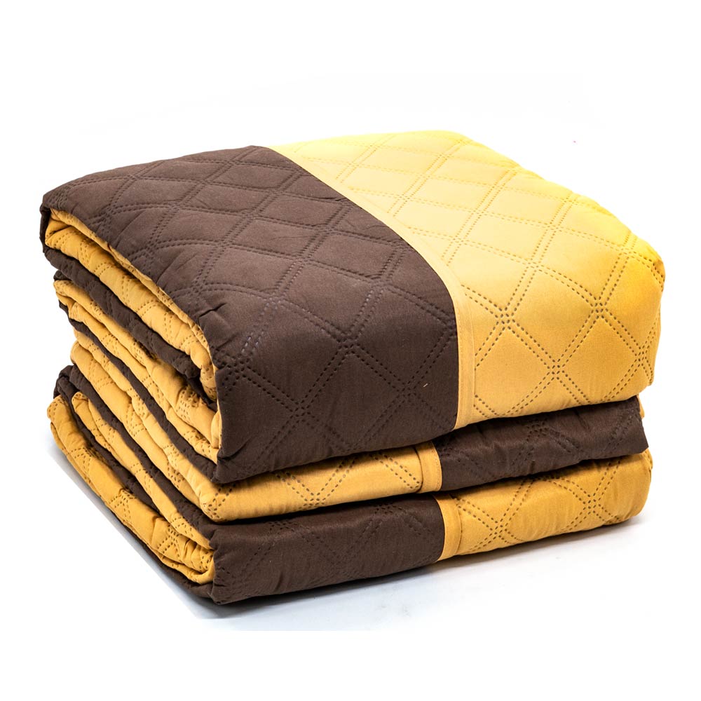 Protector de Sofá Home Elegance Eden Reversible 3 Piezas - Dorado