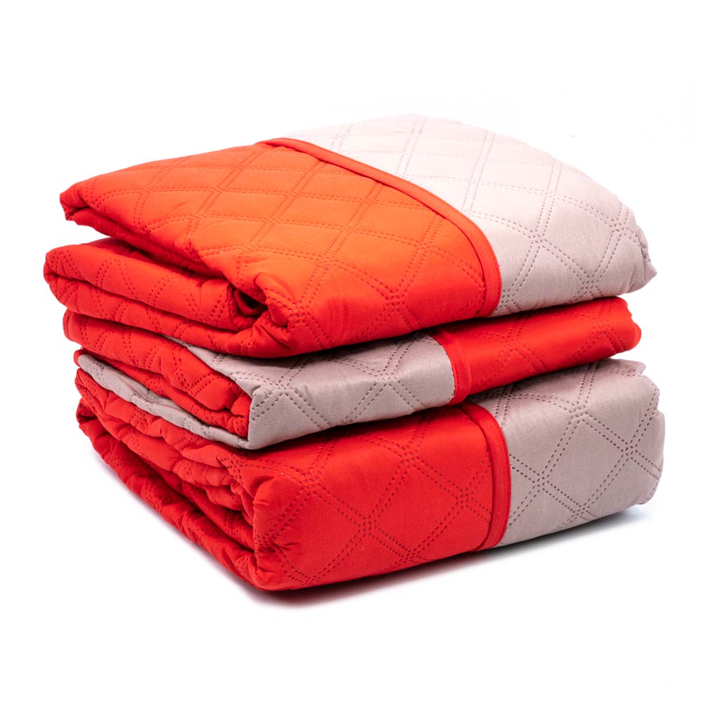 Protector de Sofá Home Elegance Eden Reversible 3 Piezas - Rojo