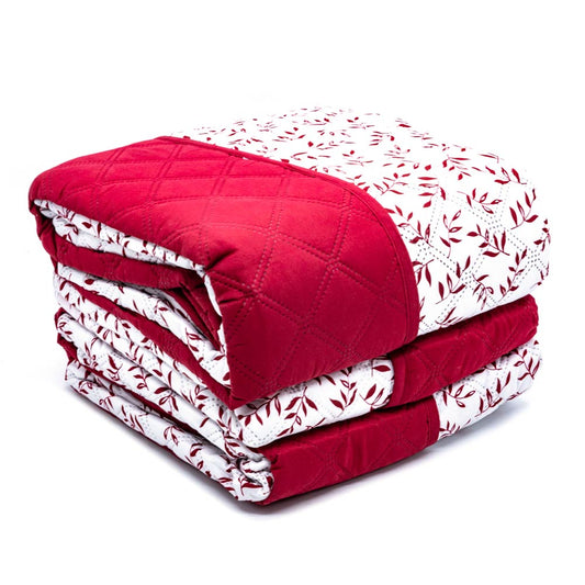 Protector de Sofá Home Elegance Carson Reversible 3 Piezas - Rojo oscuro