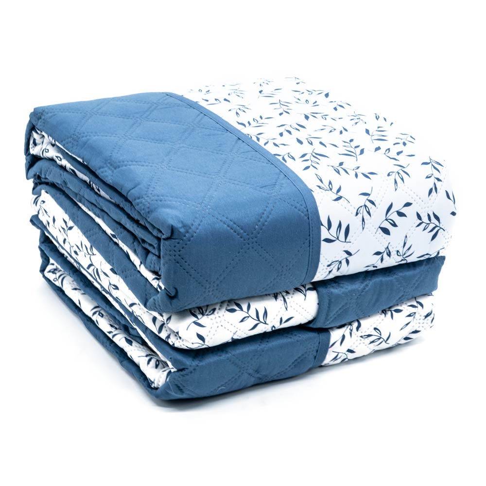 Protector de Sofá Home Elegance Carson Reversible 3 Piezas - Azul Marino