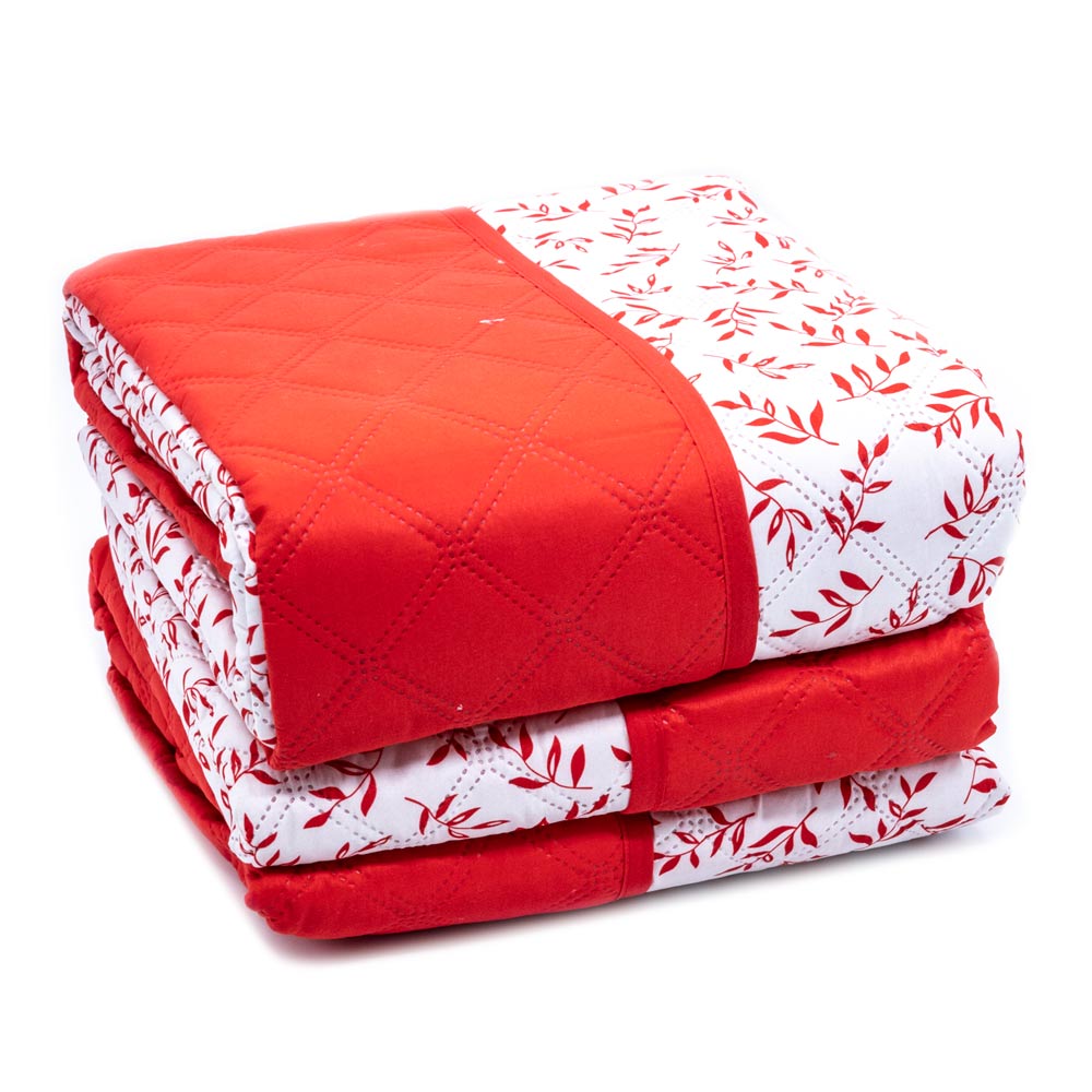 Protector de Sofá Home Elegance Carson Reversible 3 Piezas - Rojo