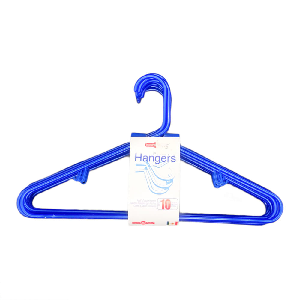 Ganchos Plásticos Imperial Plastics 10 Piezas - Azul