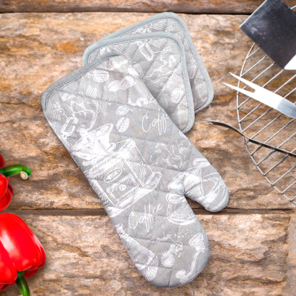 Guante de Cocina Sultan Con Agarrador / Set 4 Piezas