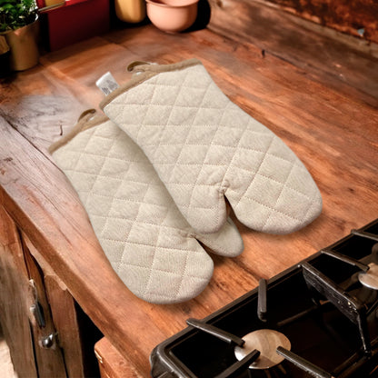 Guante de Cocina Great Buy Set de 2 Piezas - Beige