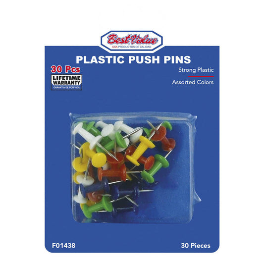 Tachuelas Plásticas Best Value de 30 Piezas