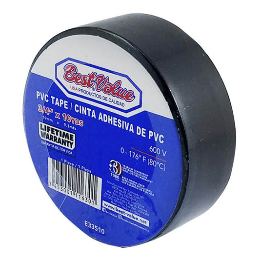 Cinta Adhesiva de PVC Eléctrico Best Value de 0.15 mm