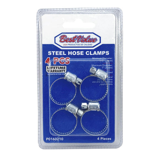Abrazaderas Best Value Metal 1" de 4 Piezas